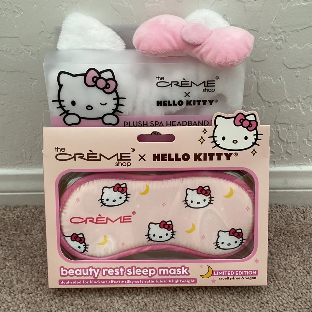 The Crème Shop x Hello Kitty Beauty Rest Sleep Mask and Plush Spa Headband